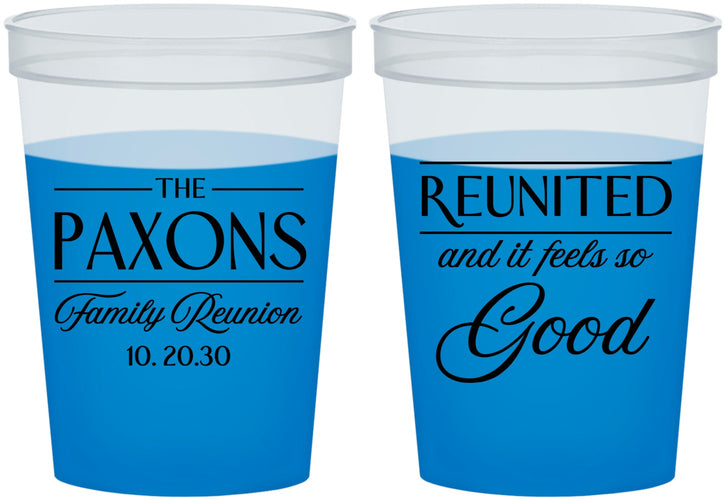 Custom Family Reunion 16 oz Color Changing Cups - Reunited Feels So Good | 160052