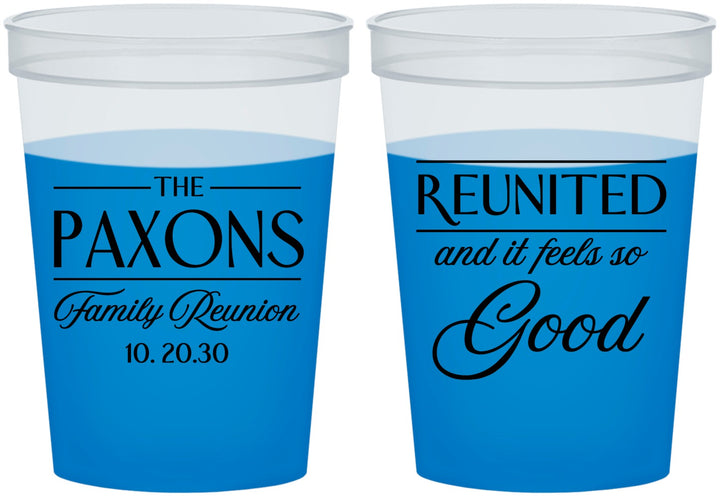 Custom Family Reunion 16 oz Color Changing Cups - Reunited Feels So Good | 160052