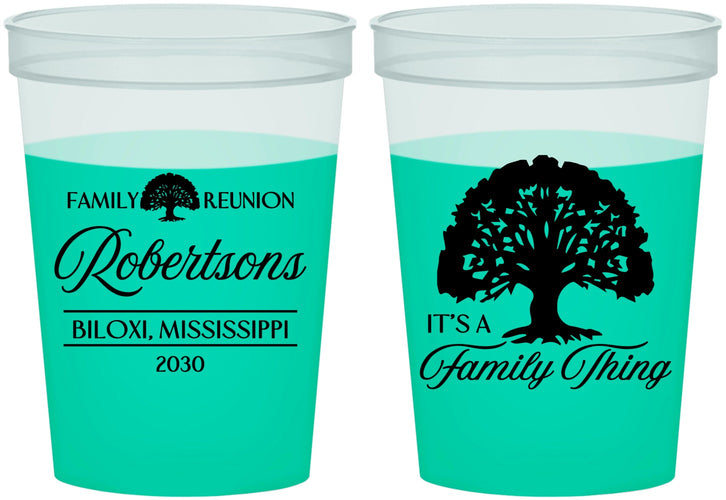 Custom Family Reunion 16 oz Color Changing Cups - Tree Family Thing | 160054