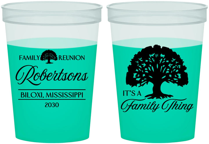 Custom Family Reunion 16 oz Color Changing Cups - Tree Family Thing | 160054