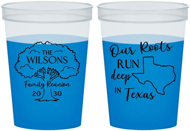 Custom Family Reunion 16 oz Color Changing Cups - Texas | 160055