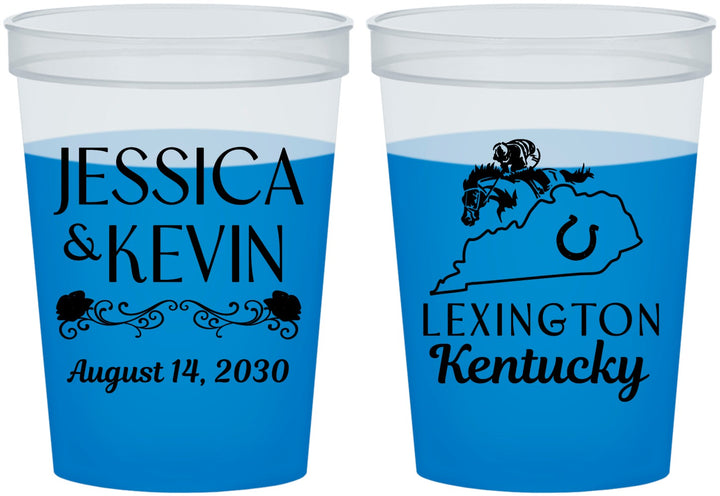 Custom Wedding 16 oz Color Changing Cups - Kentucky | 166