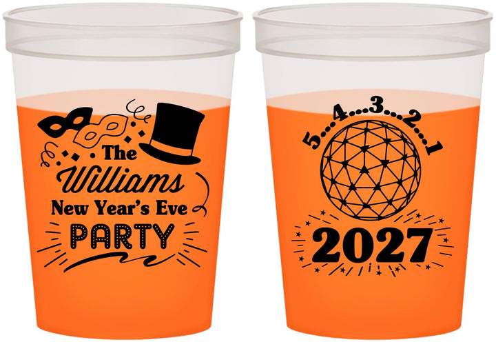 Custom New Years 16 oz Color Changing Cups - 2027 Ball | 170005