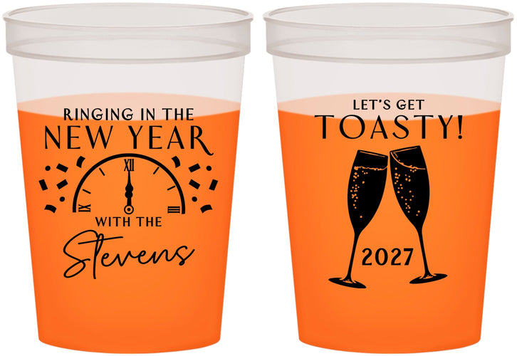 Custom New Years 16 oz Color Changing Cups - 2027 Toast | 170008