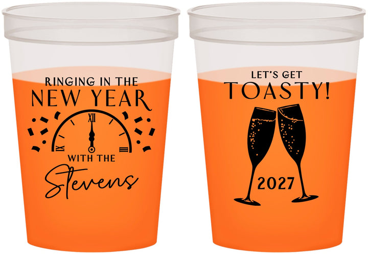Custom New Years 16 oz Color Changing Cups - 2027 Toast | 170008