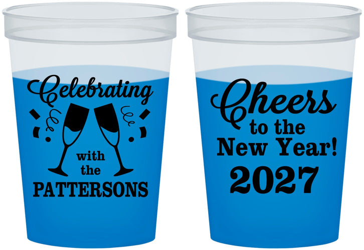 Custom New Years 16 oz Color Changing Cups - 2027 Cheers | 170011