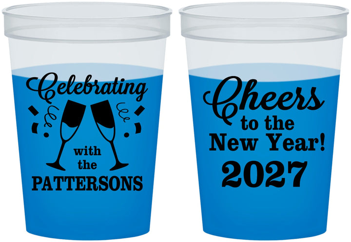 Custom New Years 16 oz Color Changing Cups - 2027 Cheers | 170011