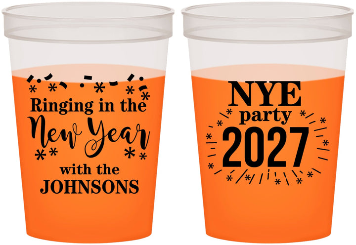 Custom New Years 16 oz Color Changing Cups - 2027 Ringing In | 170013