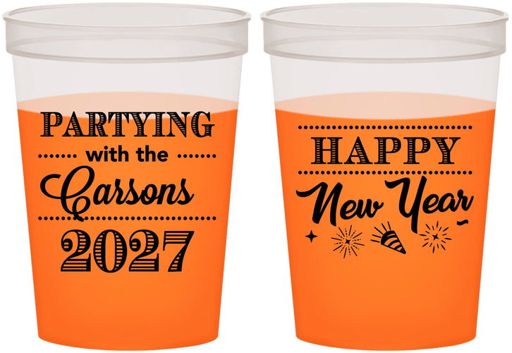 Custom New Years 16 oz Color Changing Cups - 2027 Nye | 170016
