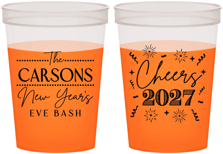 Custom New Years 16 oz Color Changing Cups - 2027 Cheers | 170018