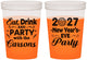 Custom New Years 16 oz Color Changing Cups - 2027 Eat Drink Party | 170022