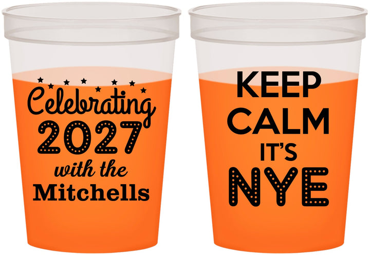 Custom New Years 16 oz Color Changing Cups - 2027 Nye | 170025