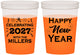 Custom New Years 16 oz Color Changing Cups - 2027 Nye Confetti | 170028