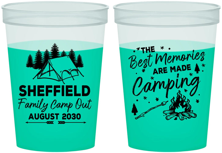 Custom Family Vacation 16 oz Color Changing Cups - Camping Park | 180015