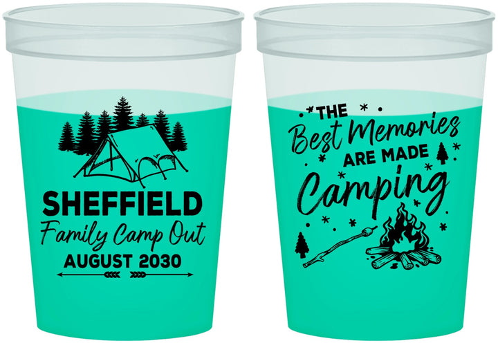 Custom Family Vacation 16 oz Color Changing Cups - Camping Park | 180015