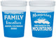 Custom Family Vacation 16 oz Color Changing Cups - Mountains | 180021