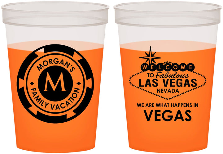 Custom Family Vacation 16 oz Color Changing Cups - Las Vegas | 180049