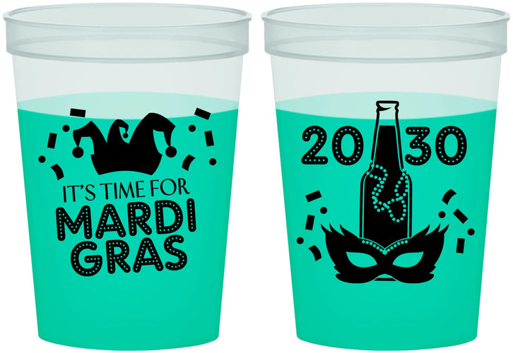 Custom Mardi Gras 16 oz Color Changing Cups - New Orleans | 190003