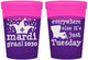 Custom Mardi Gras 16 oz Color Changing Cups - Nola New Orleans | 190016