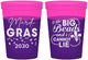 Custom Mardi Gras 16 oz Color Changing Cups - Big Bead Fleur De Lis | 190018