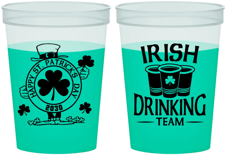 Custom St Patricks Day 16 oz Color Changing Cups - Irish Drinking Team | 200006