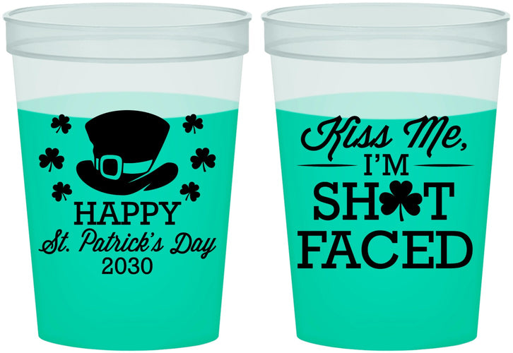 Custom St Patricks Day 16 oz Color Changing Cups - Leprechaun | 200009