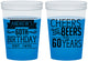 Custom Birthday 16 oz Color Changing Cups - Cheers Beers To 60 Years | 20001
