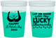 Custom St Patricks Day 16 oz Color Changing Cups - Shamrocks | 200015