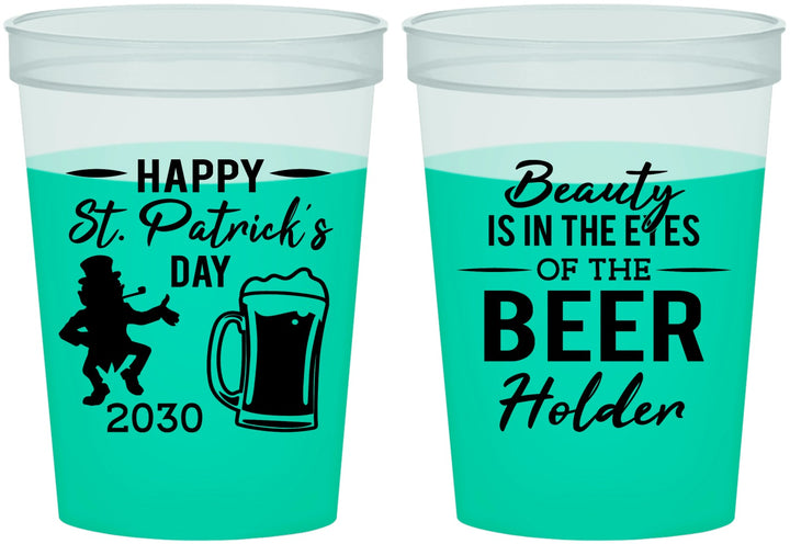 Custom St Patricks Day 16 oz Color Changing Cups - Leprechaun | 200019