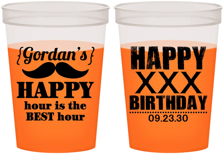 Custom Birthday 16 oz Color Changing Cups - 30th | 20013