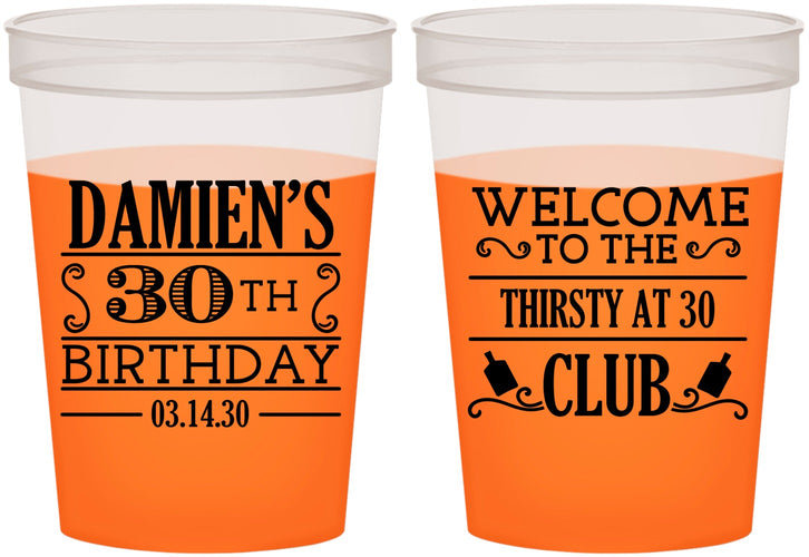 Custom Birthday 16 oz Color Changing Cups - 30th | 20016