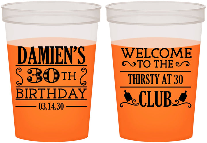 Custom Birthday 16 oz Color Changing Cups - 30th | 20016