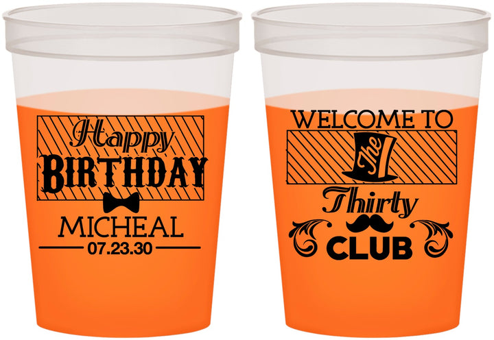Custom Birthday 16 oz Color Changing Cups - 30th | 20018