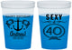 Custom Birthday 16 oz Color Changing Cups - Sexy At 40 | 20027