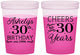 Custom Birthday 16 oz Color Changing Cups - Cheers To 30 Years | 20041