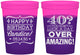 Custom Birthday 16 oz Color Changing Cups - 40th | 20044