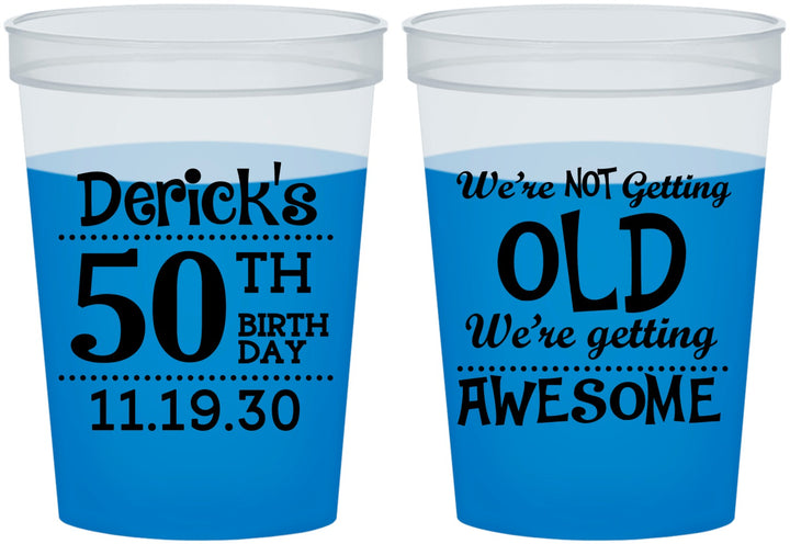 Custom Birthday 16 oz Color Changing Cups - 50th | 20052