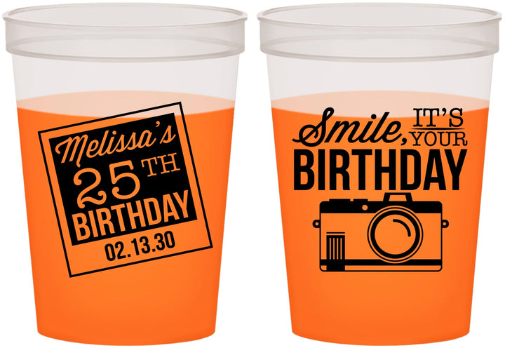 Custom Birthday 16 oz Color Changing Cups - 25th | 20053