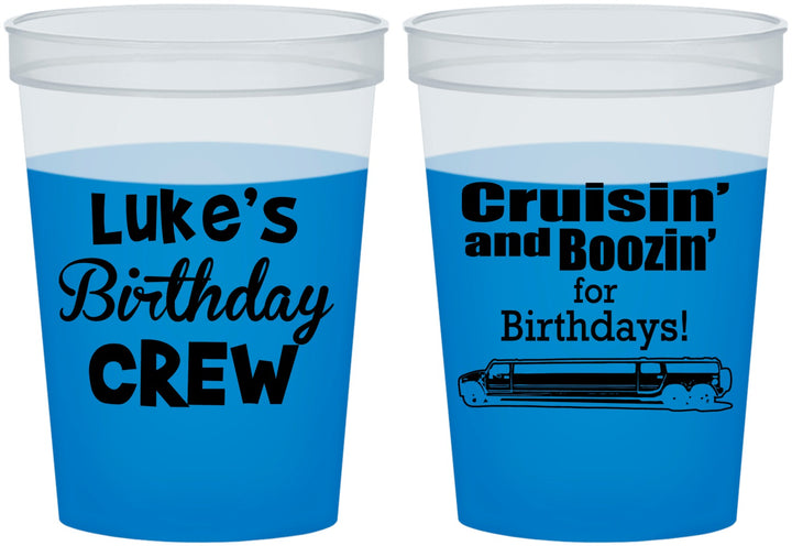 Custom Birthday 16 oz Color Changing Cups - Crusin Boozin | 20073