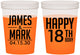 Custom Birthday 16 oz Color Changing Cups - 18th | 20074