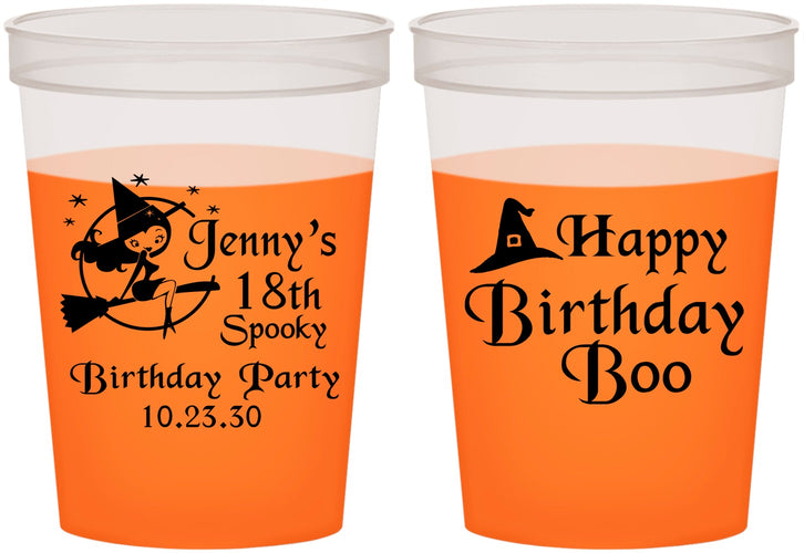 Custom Birthday 16 oz Color Changing Cups - 18th Halloween | 20081