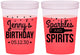 Custom Birthday 16 oz Color Changing Cups - Sparkles Spirits | 20083