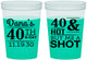 Custom Birthday 16 oz Color Changing Cups - 40th | 20086