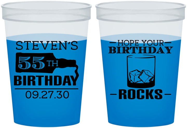 Custom Birthday 16 oz Color Changing Cups - 55th | 20090