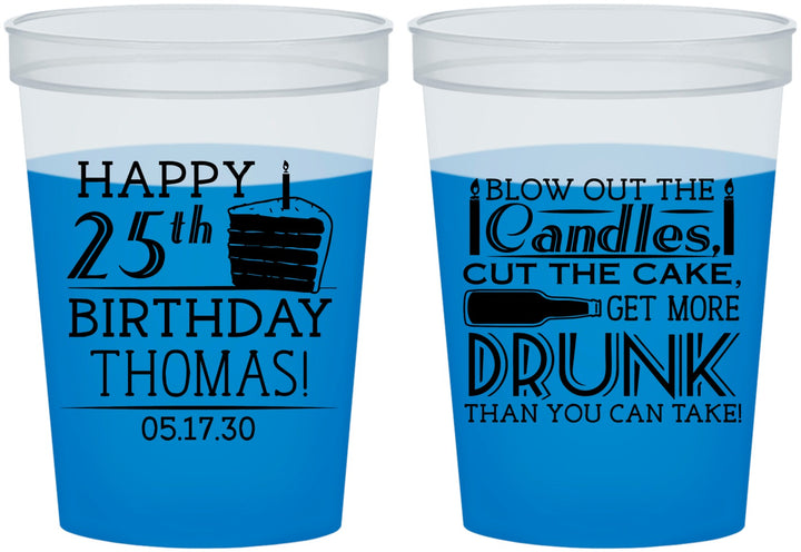 Custom Birthday 16 oz Color Changing Cups - 25th | 20091