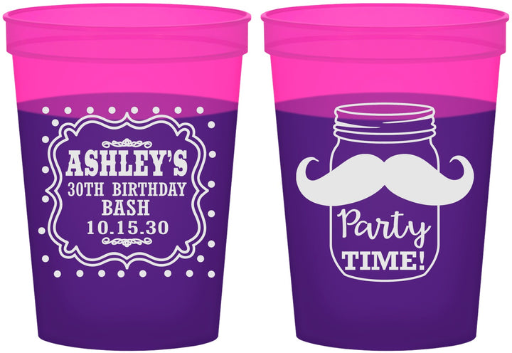 Custom Birthday 16 oz Color Changing Cups - 20th | 20096