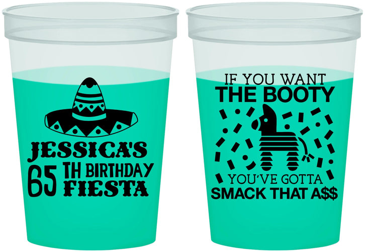 Custom Birthday 16 oz Color Changing Cups - 65th Mexico | 20108
