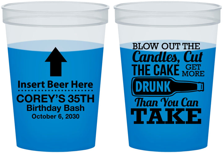 Custom Birthday 16 oz Color Changing Cups - 35th | 20111