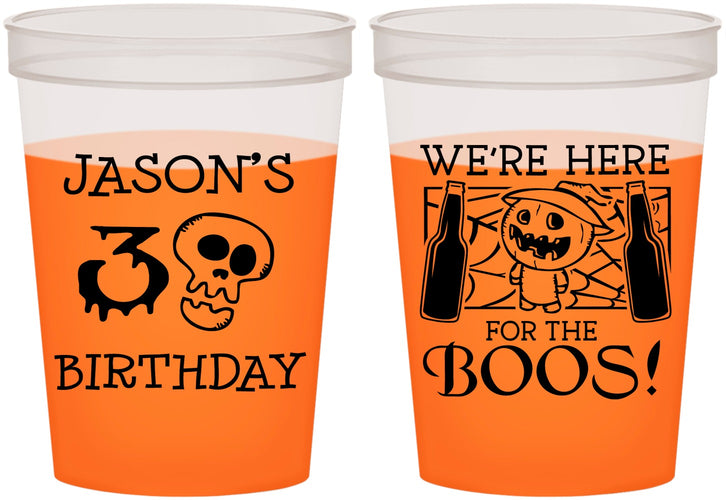 Custom Birthday 16 oz Color Changing Cups - 30th Halloween | 20112