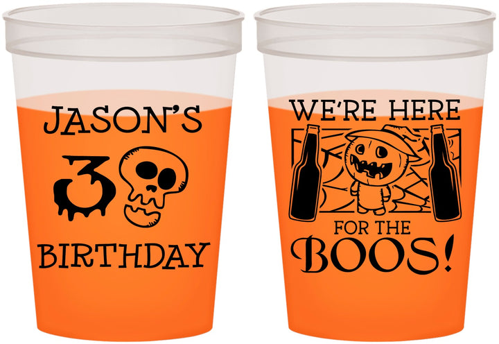 Custom Birthday 16 oz Color Changing Cups - 30th Halloween | 20112